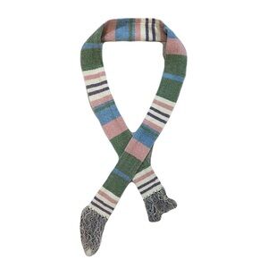 Striped Green and Pink Scarf